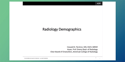 Review of the Changing Radiology Marketplace Screenshot